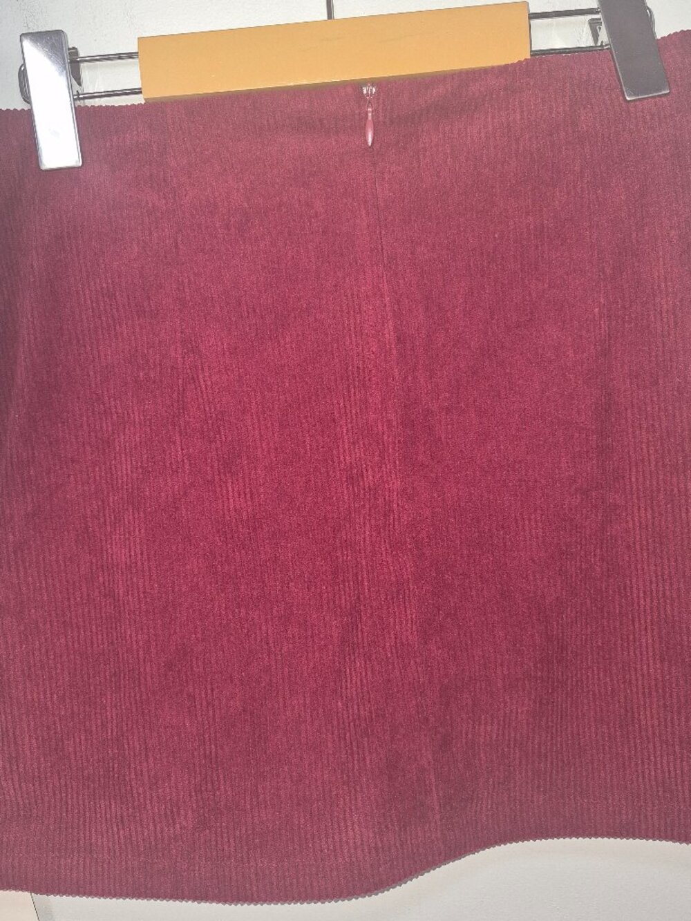 NWT Halara Corduroy Mini Skort Burgundy Wine Red Built In Shorts Size Small